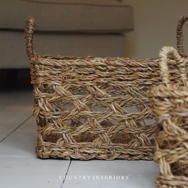 Seagrass storage basket - Two sizes