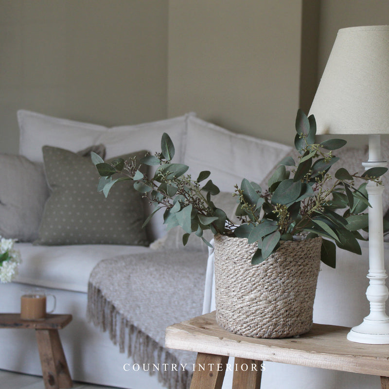Soft Green Seeded Eucalyptus Spray -  67cm