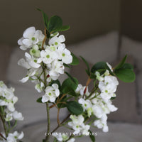 White Spring Flower Spray - 92cm