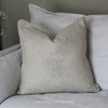 Crown Cushion in Ecru - 50x50cm
