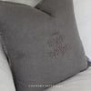 Crown Cushion in Grey - 50x50cm