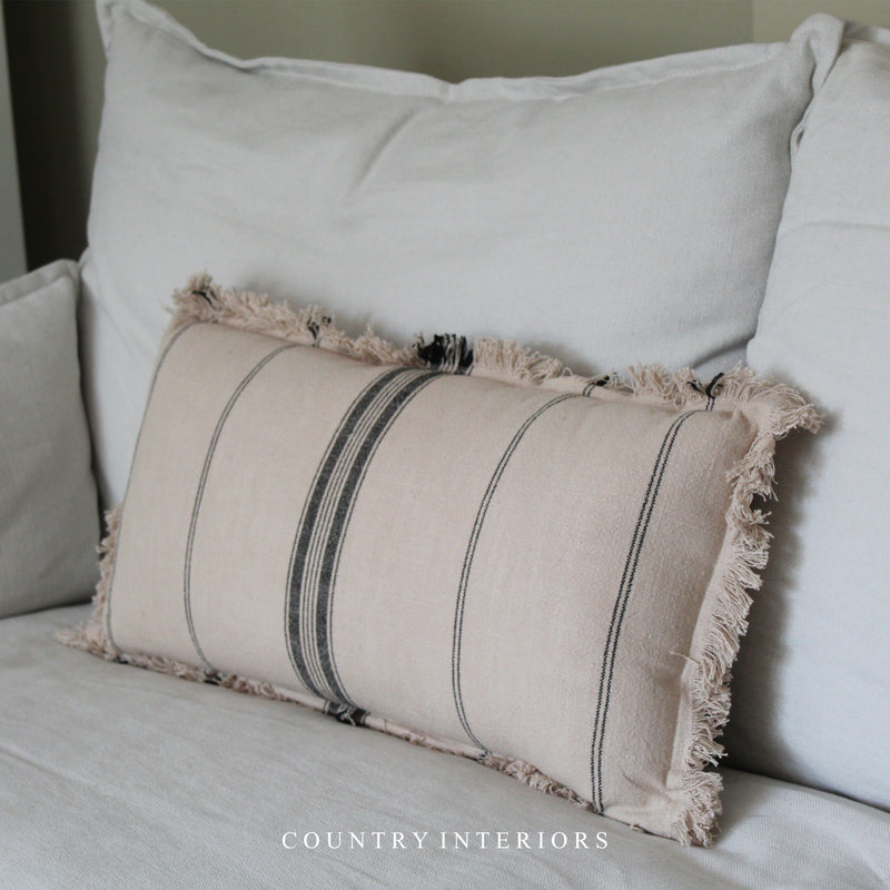 Campden Cushion with Stripe - 60x30cm