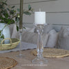 White Rustic Pillar Candle - Multiple Sizes