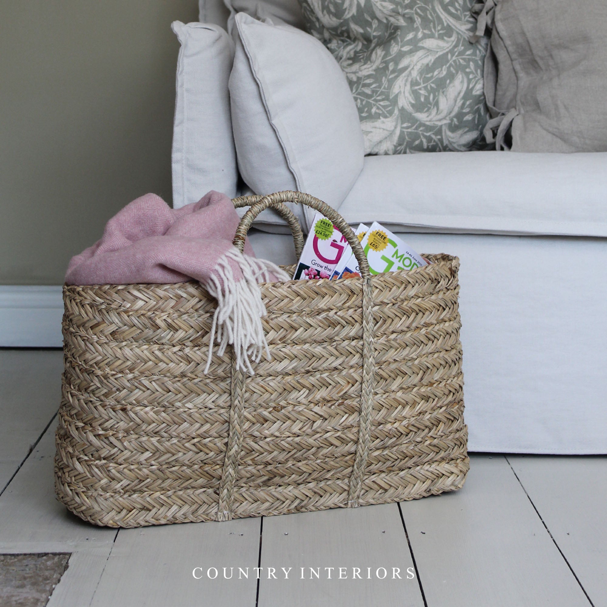 Large Seagrass Basket / Tote Bag