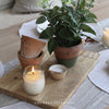 Hammered Glass Filled Votive