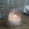 Bubble Glass Hurricane Candle Holder
