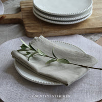 Stonewashed Linen Napkin in Taupe - Set of Four