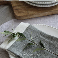 Herringbone Napkins in Burnt Olive - Set of Four