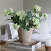 Faux Snowball Viburnum Spray in Green - 80cm