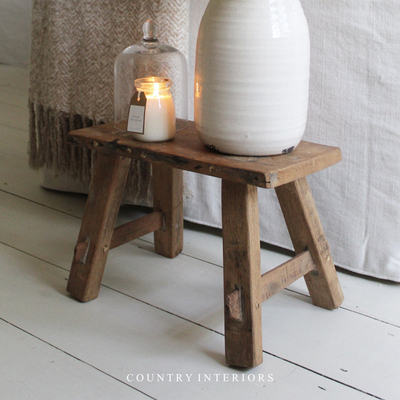 Small Rustic Handmade Stool