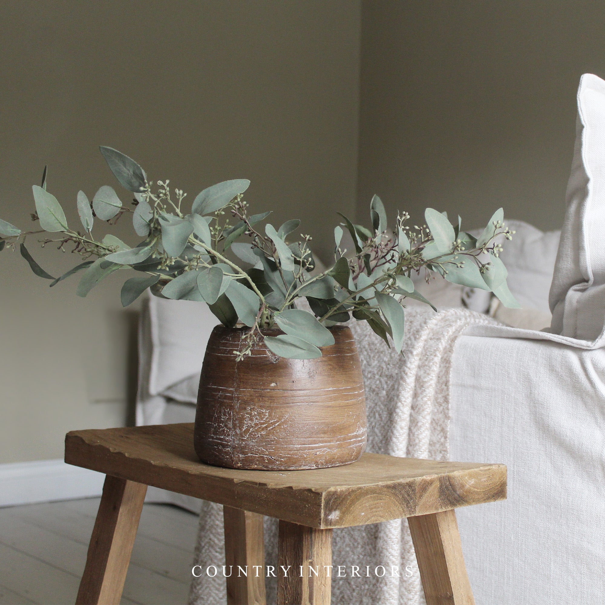 Stanton Stoneware Vase - Low