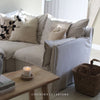Crown Cushion in Ecru - 50x50cm