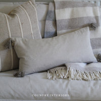 Herringbone Cushion in Taupe - Two Sizes