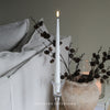 LED Tapered Dinner Candles in White - Set of Two