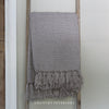 Textured Throw with Tassels