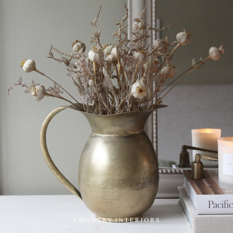 Vintage-Style Brass Jug