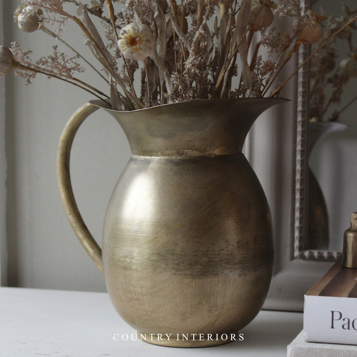 Vintage-Style Brass Jug