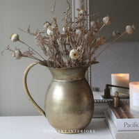 Vintage-Style Brass Jug