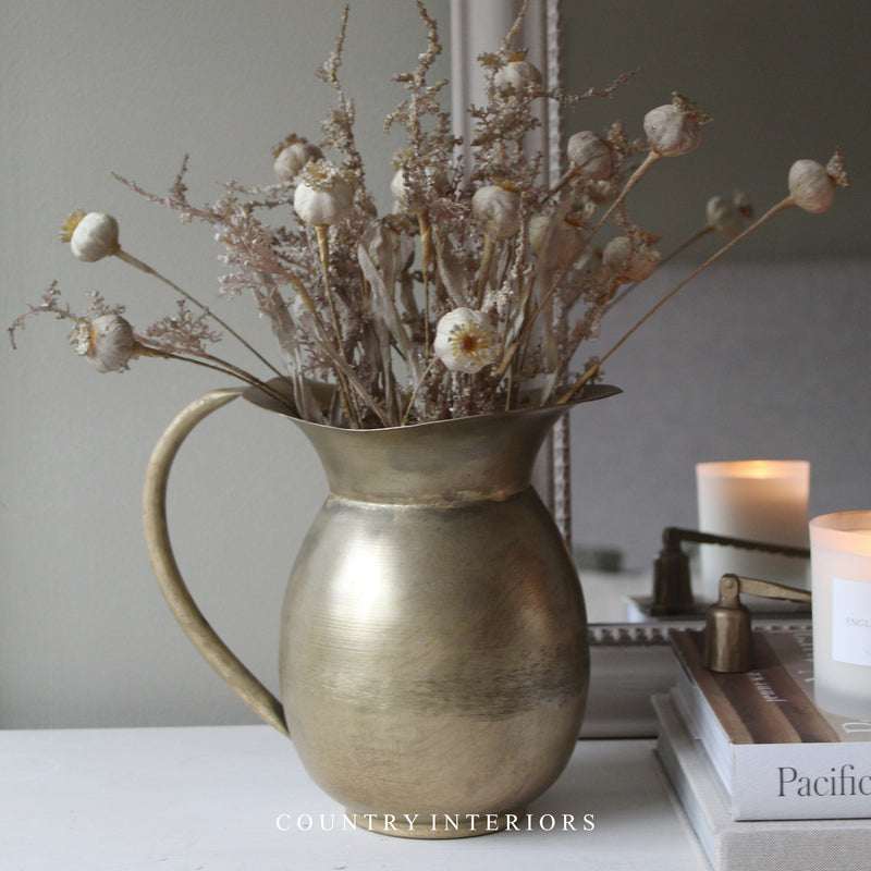 Vintage-Style Brass Jug