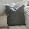 Lace Edge Green Cushion Feather Inner
