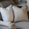 Embroidered Bee Linen Cushion Feather Inner