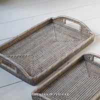 Rectangular Rattan Tray - Two Sizes