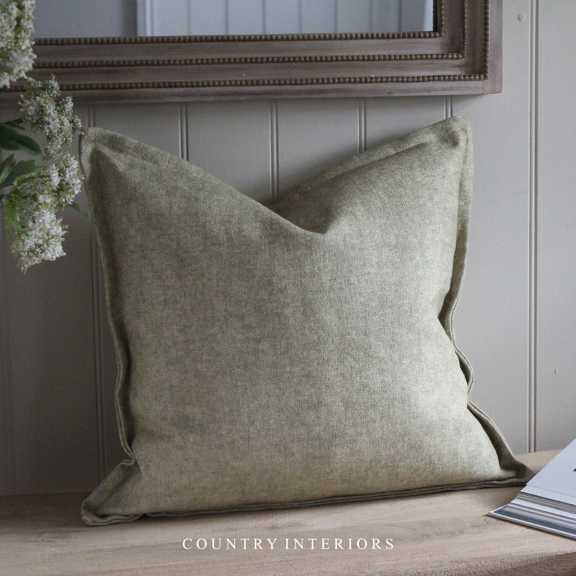 Olive Green Classic Cushion - 50x50cm