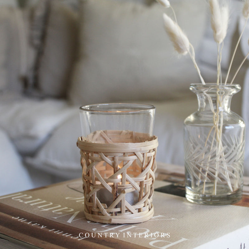 Tealight with Seagrass Cover