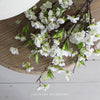 White Blossom Spray - 48cm