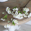 White Blossom Spray - 48cm