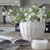 Oversized Petal Vase in Beige