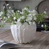 Oversized Petal Vase in Beige
