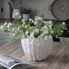 Oversized Petal Vase in Beige
