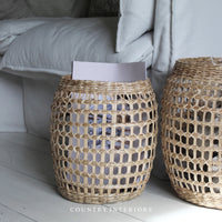 Oven Weave Seagrass Baskets - Two Sizes