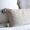 Herringbone Cushion in Taupe Feather Inner