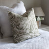 Green Floral Cushion Feather Inner