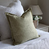 Olive Green Classic Cushion Feather Inner