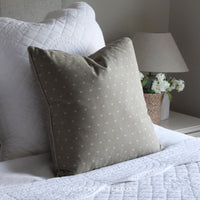 Bee Printed Cushion in Sage Feather Inner