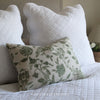 Rectangular Country Floral Cushion Feather Inner