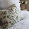 Rectangular Country Floral Cushion Feather Inner