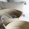 Cream Round Basket with Handles - Three Sizes