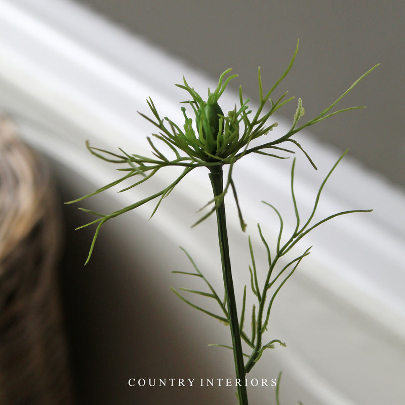 Faux Nigella Spray White - 65cm