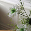 Faux Nigella Spray White - 65cm