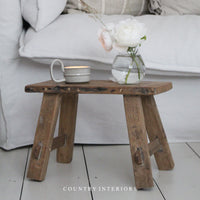 Small Rustic Handmade Stool