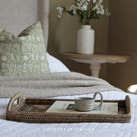 Rectangular Rattan Tray - Two Sizes