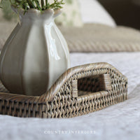 Rectangular Rattan Tray - Two Sizes