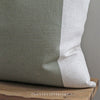 Green Stripe Cushion Feather Inner