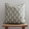 Green Floral Cushion Feather Inner