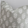 Green Floral Cushion Feather Inner