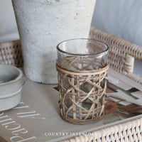 Tealight with Seagrass Cover